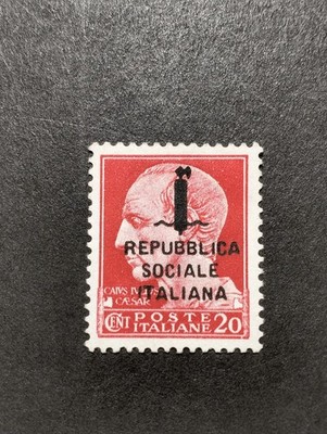 RSI. 1944. 20c Error Printed Julius Caesar, MNH.