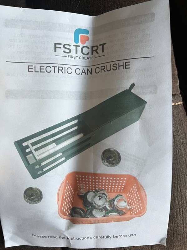Fstcrt Electric Can Crusher, Automatic Can Crushers for Recycling 8oz 12oz & ...