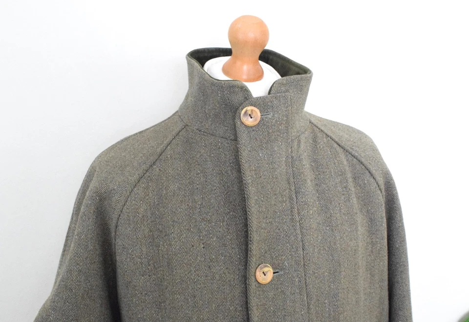 EDE & RAVENSCROFT Derby Tweed Raglan Field Coat Size Large 40/42 Heavy 50/52 - Image 2 of 4