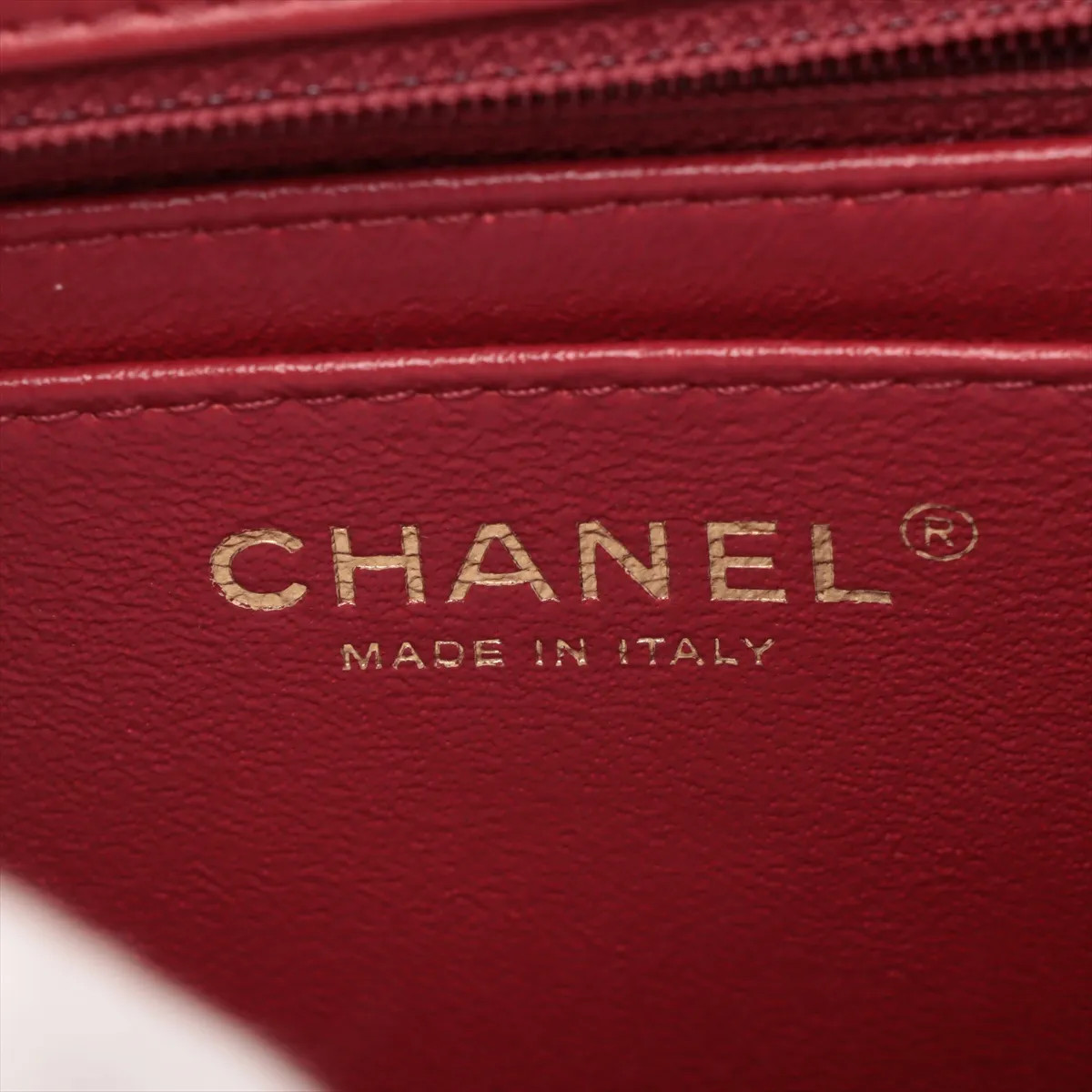 Chanel V Stitch Lambskin 2 Way Shoulder Bag Red Gold Metal Fittings 24XXXXXX
