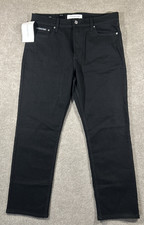 Calvin Klein Men  s Straight Leg Jeans Black W34 L29 NWT Classic Fit Denim