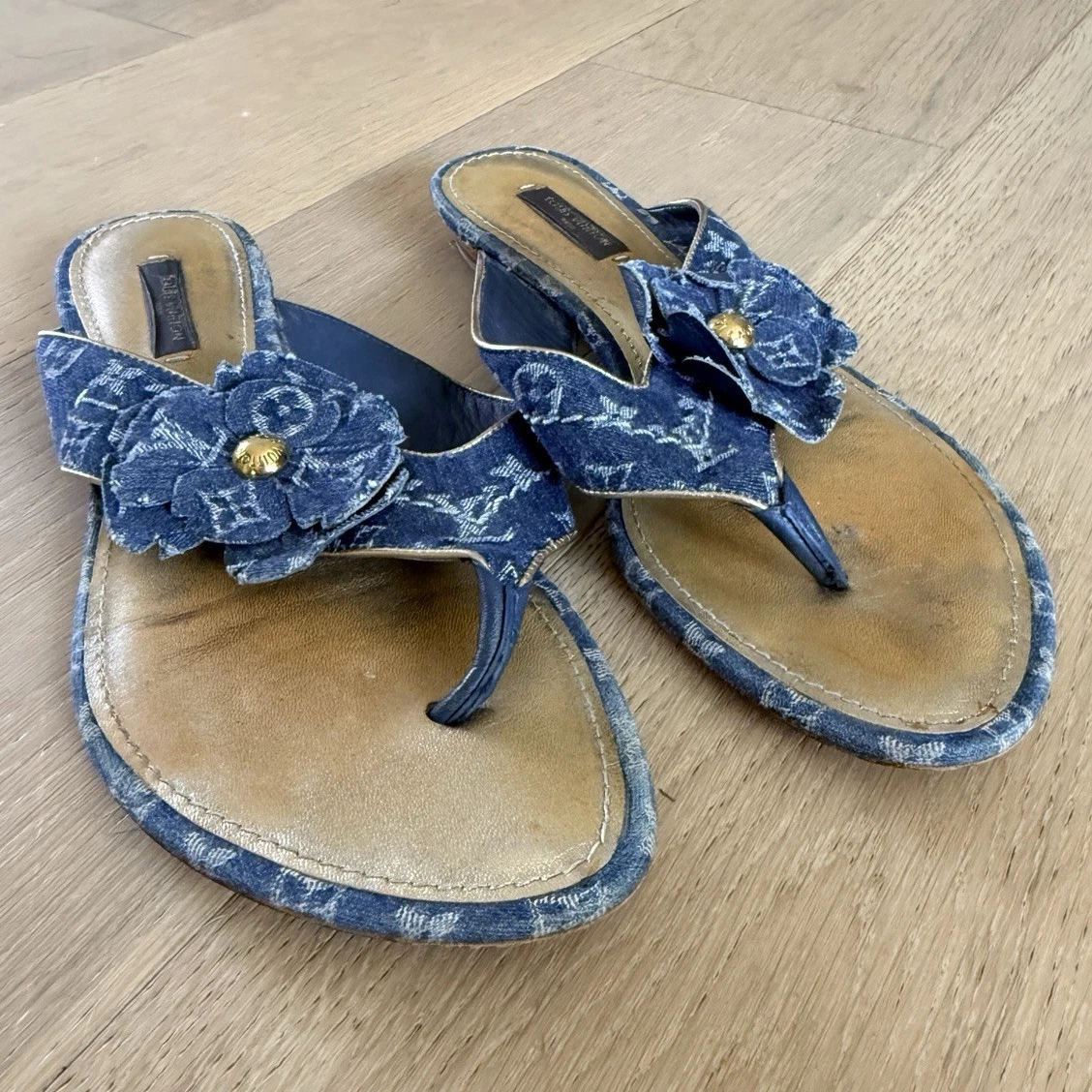 Louis Vuitton Floral Sandals for Women for sale | eBay