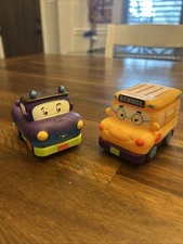 Battat My B-Toys Pull Back Truck & School Bus VGUCC