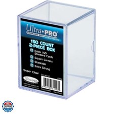 81147 2-Piece 150 Count Clear Card Storage Box