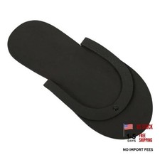 Comfy Pedi Slippers, Disposable Foam Pedicure Slippers for Nail Salons Black