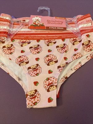 STRAWBERRY   SHORTCAKE Juniors Bikini 5 pack / MEDIUM