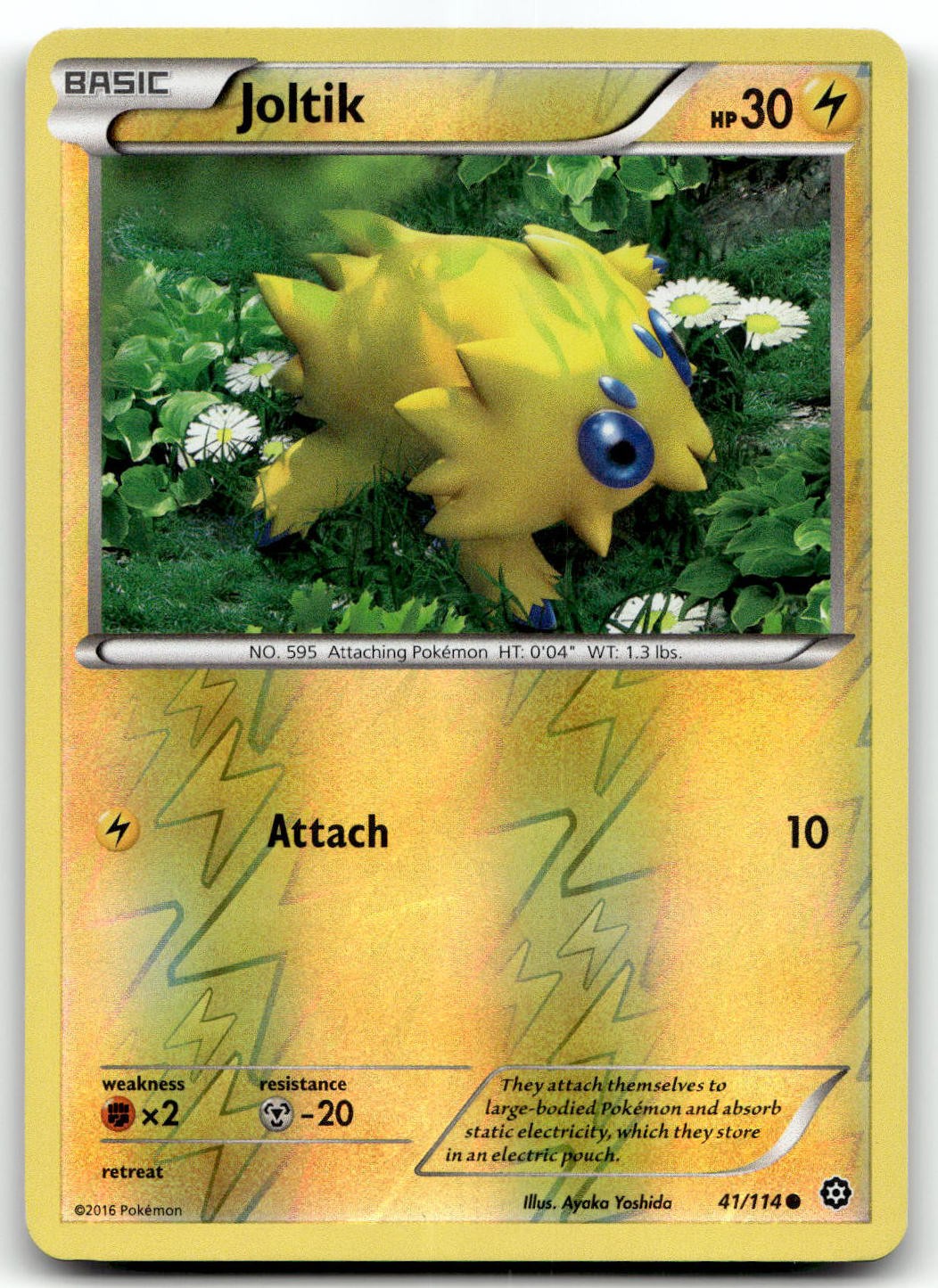Joltik 41/114 XY - Steam Siege Common Reverse Holo Pokemon TCG LP