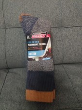 Dickies 3 Pairs Steel Toe Performance Thermals Heavy Weight Cotton Crew Socks