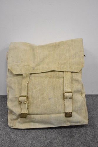 British Army WWII 37 Pattern Large Pack – 1943 Dated Canvas Haversack - Picture 5 of 24