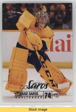 2024-25 Upper Deck Fleer Ultra Silver Foil Juuse Saros #84 READ 1t8r