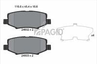 Bremsbelagsatz BremsklöTze FüR Jeep Wrangler III JK Cherokee KK Compass MK49