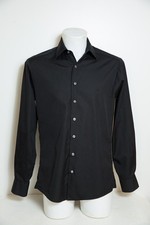 Thomas Pink Men's Shirt Slim Fit Size 15 38cm Long Sleeve Black Cotton