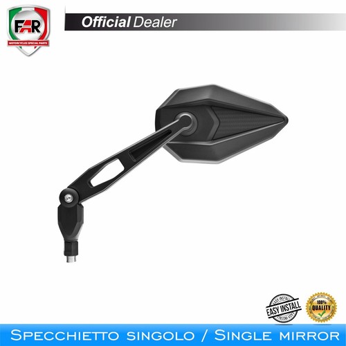 Rétroviseur Droit Moto Universel – Acier Chromé, Pour Custom, Spaan TI0691, Neuf
