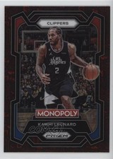 2023-24 Panini Prizm Monopoly Classic Icons Red Prizm Kawhi Leonard #37 0m4f