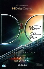 Phil Lord Chris Miller Signed Project Hail Mary Directors 11x17 Photo BAS COA