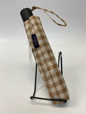 J Crew Tan/White Checkered Umbrella