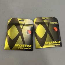 Two Sets Volkl Cyclone Tennis Strings 17 Gauge Orange