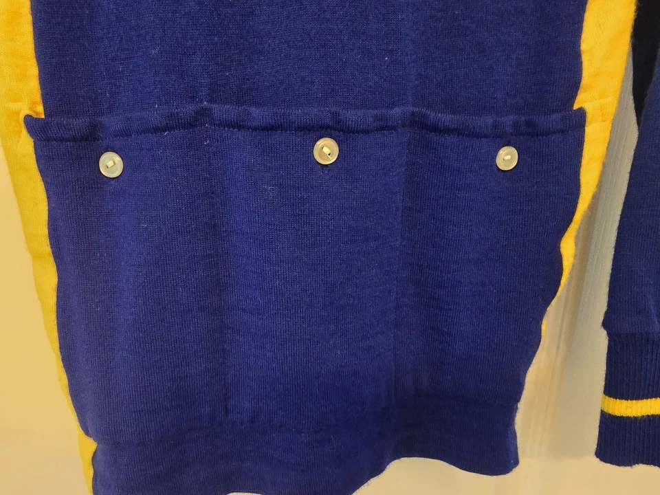 Miyata Cycling Jersey 80% Wool for Warm Weather Cylcing Vintage!!! Size 4 - Image 3 of 4