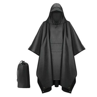 Regenponcho Herren Wasserdicht, Regencape Herren 210T Oxford Wasserdichter, R...