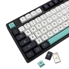 PBT keycaps-XDA Profile keycap,Tricolor Custom Key Caps 129 Keys Suitable for...