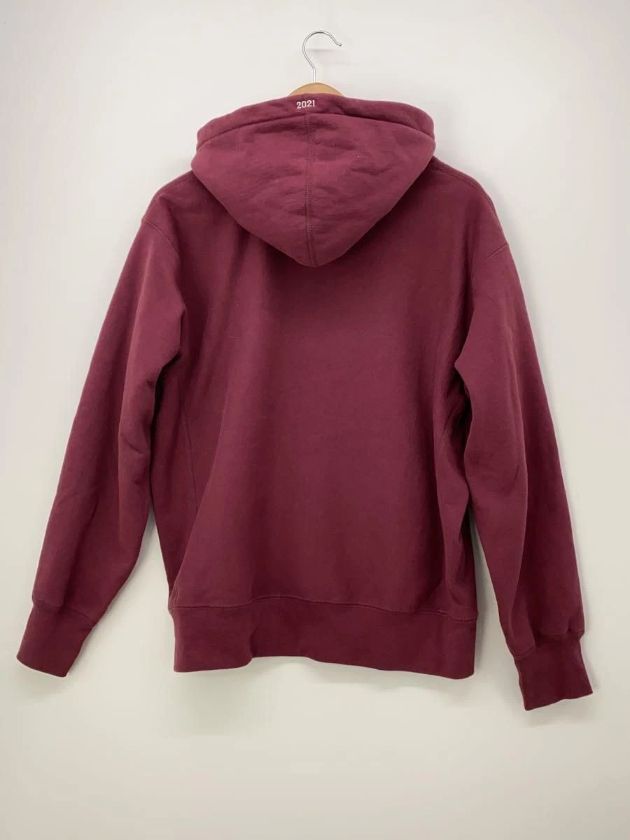 Felpa Supreme con cappuccio 21AW BOX LOGO FELPATA S COTONE BORDEAUX USATA