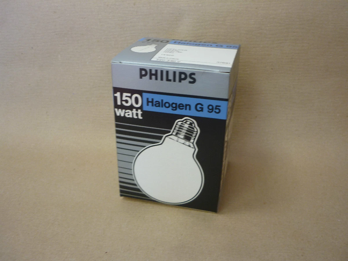 PHILIPS Bulb Halogen G95 WHITE OPAL 150W E27 DIMMABLE! GLOBE 2380 Lumens!!! |