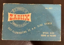 Vintage Zadiix No. 507 "Zoom Up" Self Illuminating Viewer. Untested