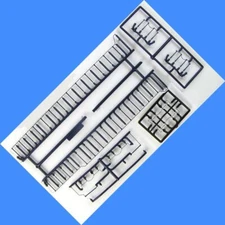 SANTA FE  BLUE   SD45-2 HANDRAIL SET  ATHEARN HO SD-45-2