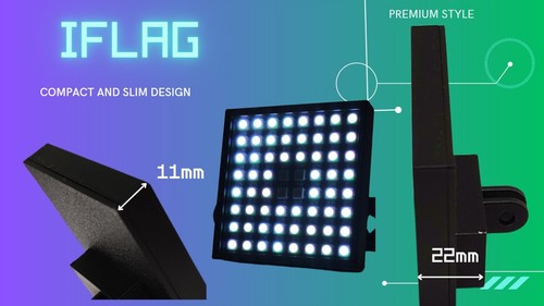 iFLAG, Simflag, Flag system, RGB LED matrix, PC Simracing. NEW. - Photo 2/7