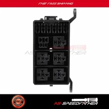 Waterproof 12 Slot Relay Fuse Holder Box With Spade Terminals For All Vehicle