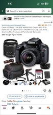 Canon EOS 4000D 18MP Digital SLR Camera - Black