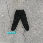 1/12 Black Overalls Combat Pants Trousers Model For 6" Male Figure Doll Body Toy