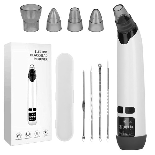 Hot Compress Electric Blackhead Remover with 4 Probes 4 Pimple Popper Tools - Picture 15 of 15