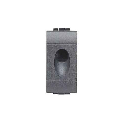 Bticino Living Falso Polo con Uscita con Foro diam. 9 mm 1 Modulo BTIL4953 Nero - Zdjęcie 2 z 5
