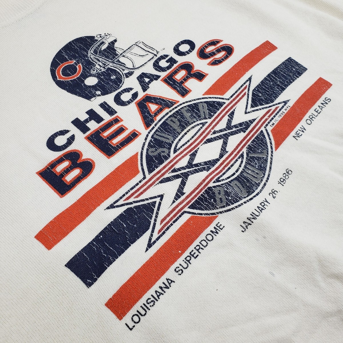 Vintage 1985 Chicago Bears Sweatshirt Super Bowl XX 20 Champions