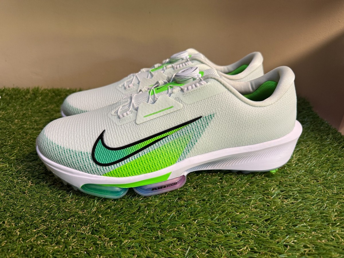 Size 13 - Nike Infinity Tour BOA 2 Golf Wide White Barely Green