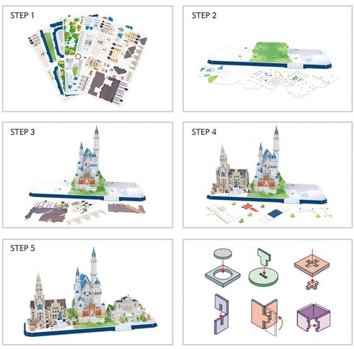 CubicFun 3D Puzzle BAVARIA CITY LINE - MC267H - Photo 5/6