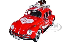 1966 VOLKSWAGEN BEETLE RED "COCA-COLA" 1/24 DIECAST MOTOR CITY CLASSICS 424066