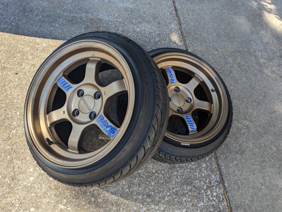 Rays Te37 Replica 15x8 J 4x100 Gold Set Of 2 | eBay