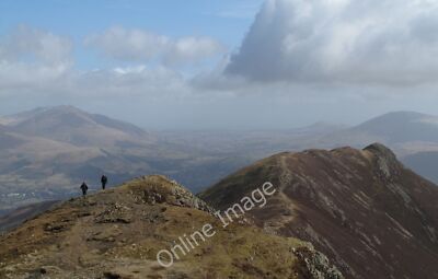 Photo 12x8 Summit ridge of Scar Crags Newlands/NY2320 Walkers on the summ c2010