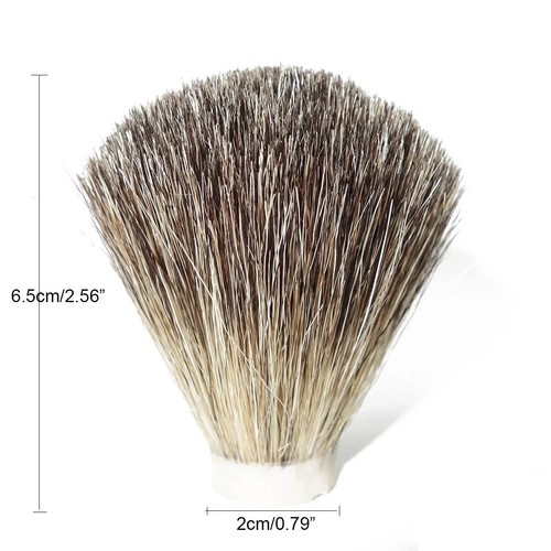 Spazzola da barba uomo naturale morbida nodo capelli tasso stile bulbo testina di ricambio - Foto 2 di 24