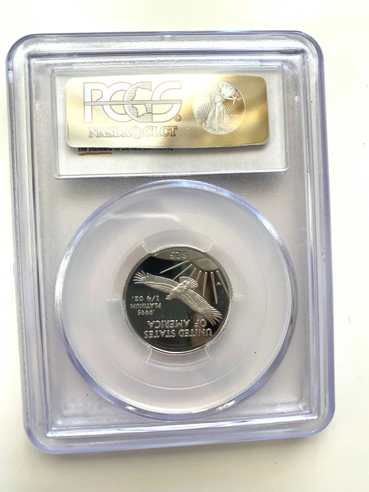 1997-W $25 STATUE OF LIBERTY AMERICAN EAGLE PROOF 1/4 OZ PLATINUM PCGS PR69DCAM - Image 3 of 3