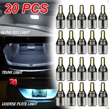 20 X T10 194 168 LED License Plate Interior Wedge Light Bulbs Bright Dome Bulbs