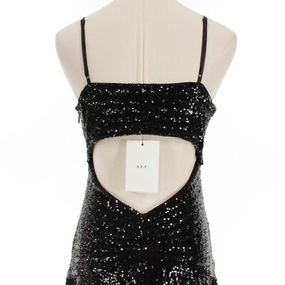 alc black sequin dress A.L.C. Alexis Dress