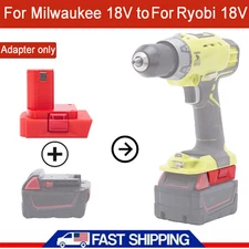 Adapter For Milwaukee 18V Battery Converter to for Ryobi 18V Cordless Tool New
