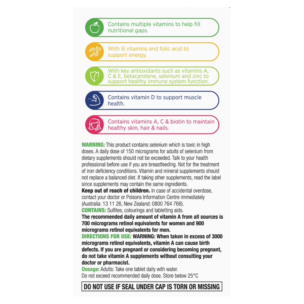 Centrum Advance Adults 100 Tablets Multivitamin Dietary Supplement A to Zinc eBay