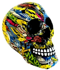 Graffiti Skull Street Art Decor Calaca Figurine
