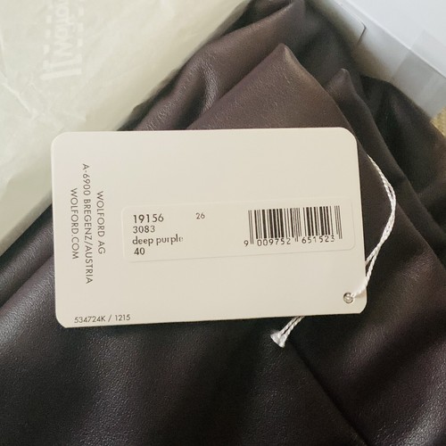 Wolford | Estella Leggings | Faux Leather in Deep Purple | Size: 40 ~ Trousers ~ - Picture 6 of 7