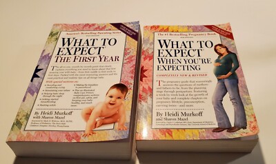 Lot of 2 What to Expect Paperback By Heidi Murkoff & Sharon Mazel.