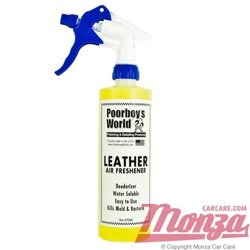 Poorboys **LEATHER SCENT** Spray Car Air Freshener **USE WITH GLIPTONE